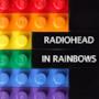 La copertina di In Rainbows riprodotta con i Lego
