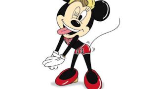 Miley Cyrus disegnato come Minnie