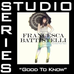 Good To Know (Studio Series Performance Track) - EP