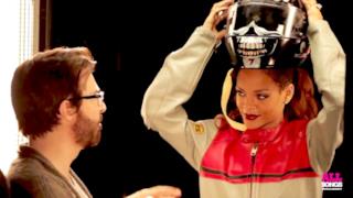 Rihanna casco integrale da motociclista