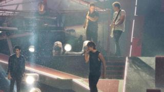 Il palco del concerto di Torino dei One Direction