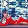 Rihanna in rosso per Harper’s Bazaar China