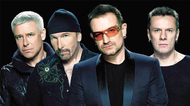 I quattro componenti degli U2