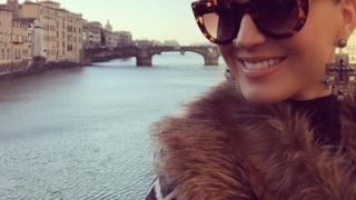 Katy Perry a Firenze sull'Arno