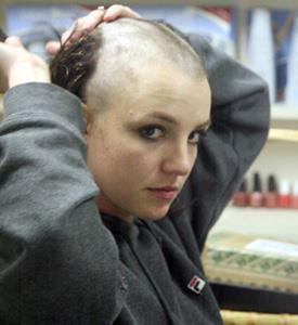 Britney Spears quando si era rasata i capelli nel 2007