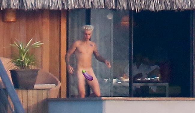 Justin Bieber nudo