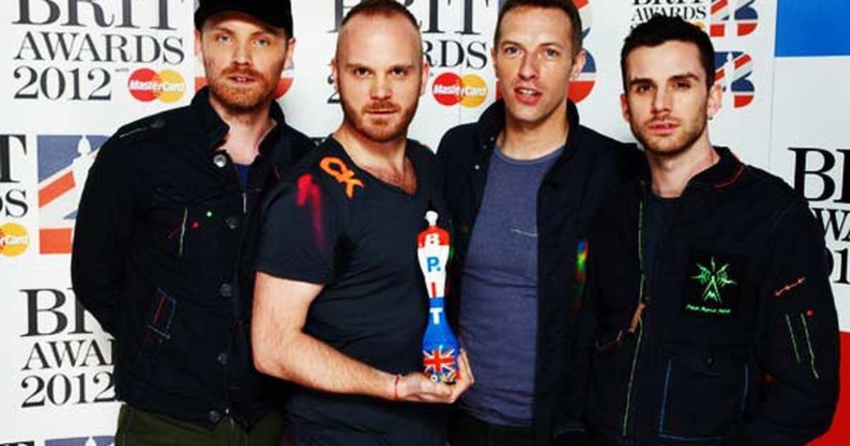 Спайк айленд 2012. Coldplay Band. Coldplay награды. Coldplay Grammy.