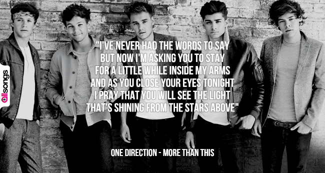 One Direction: le migliori frasi delle canzoni