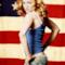 Madonna bandiera americana