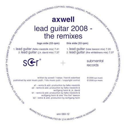 Lead Guitar 2008 - the Remixes