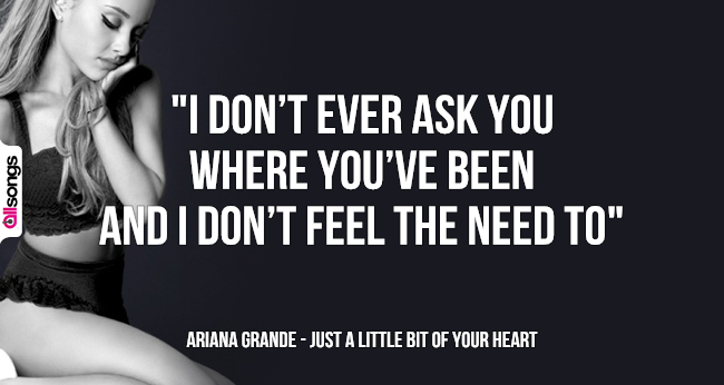 Ariana Grande: le migliori frasi delle canzoni