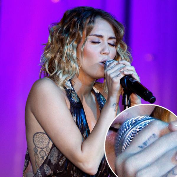Tatuaggio scritta di Miley Cyrus
