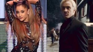 Ariana Grande e Tom Felton aka Draco Malfoy