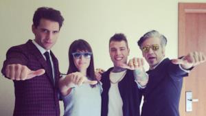 I giudici di X Factor Mika, Victoria Cabello, Fedez e Morgan