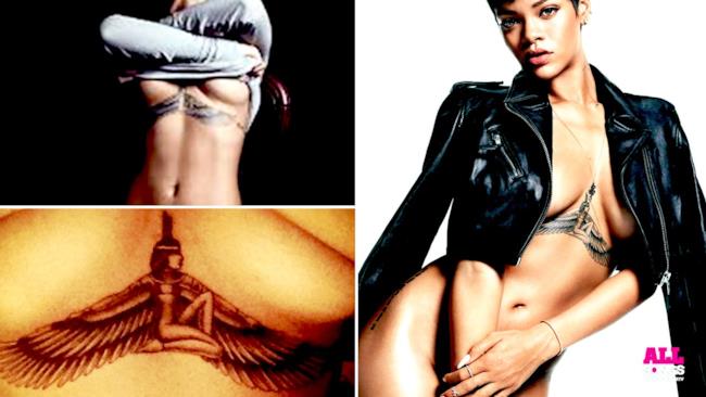Rihanna Dea Iside tatuaggio