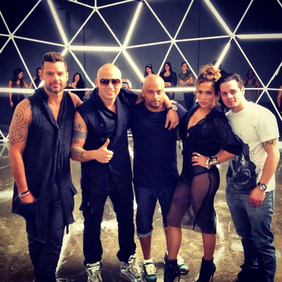 Foto di gruppo sul set di "Adrenalina"