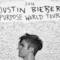 Justin Bieber sul poster del Purpose World Tour 2016