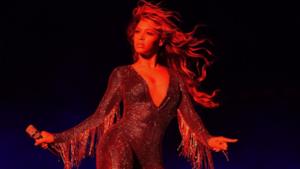 Beyoncé live durante l'On The Run Tour