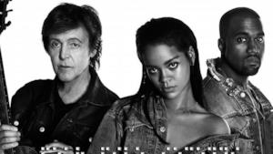 Rihanna, Kanye West e Paul McCartney insieme