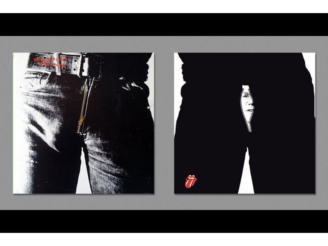 Il retro della copertina di Sticky Fingers