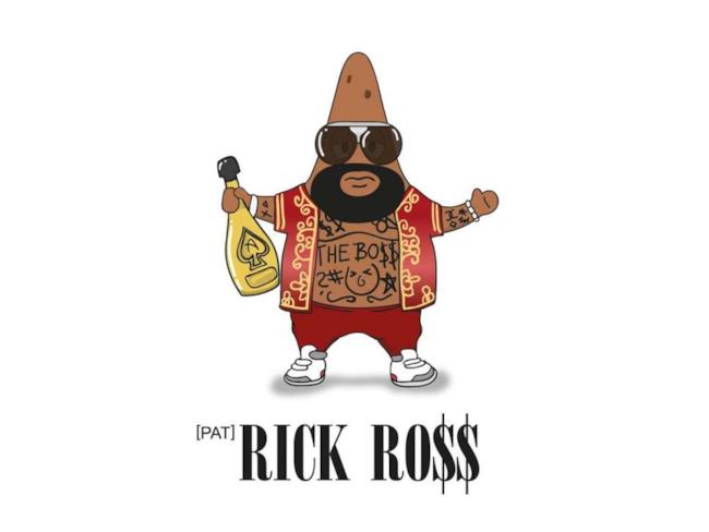 Rick Ross disegnato come Patrick di Spongebob