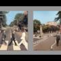 Il retro della copertina di Abbey Road
