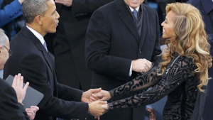 Barack Obama e Beyoncé durante un incontro ufficiale