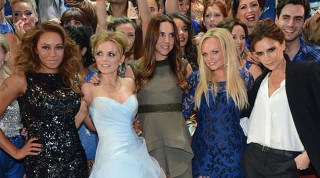 Le componenti della Spice Girls nel 2014 su un red carpet