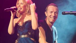 Kylie Minogue e Chris Martin insieme sul palco