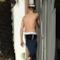 Justin Bieber pantaloni vita bassa