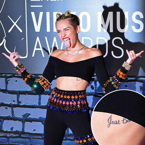 Tatuaggio scritta di Miley Cyrus
