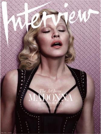 Madonna sulla copertina di Interview