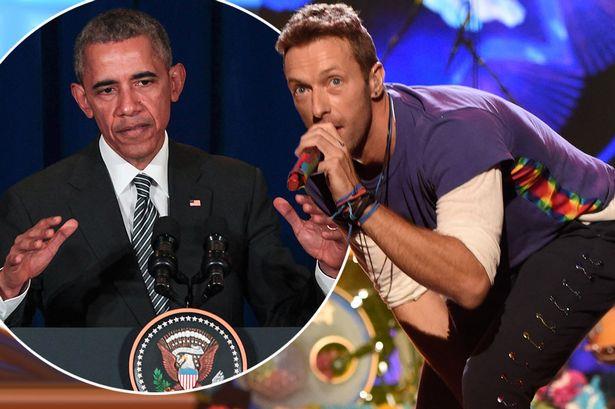Barack Obama canta con i Coldplay