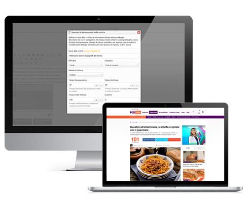 Supporto microdati ricette di cucina