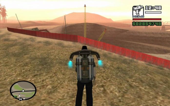 Grand Theft Auto: San Andreas tutti i trucchi Il jetpack in Grand Theft Auto: San Andreas