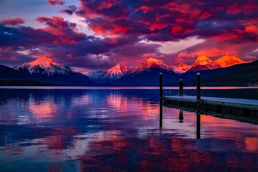 Frasi sul karma Lago con un pontile