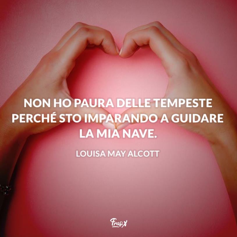 Frasi belle sulla paura di amare Alcott Immagine con citazione Alcott per frasi belle sulla paura di amare