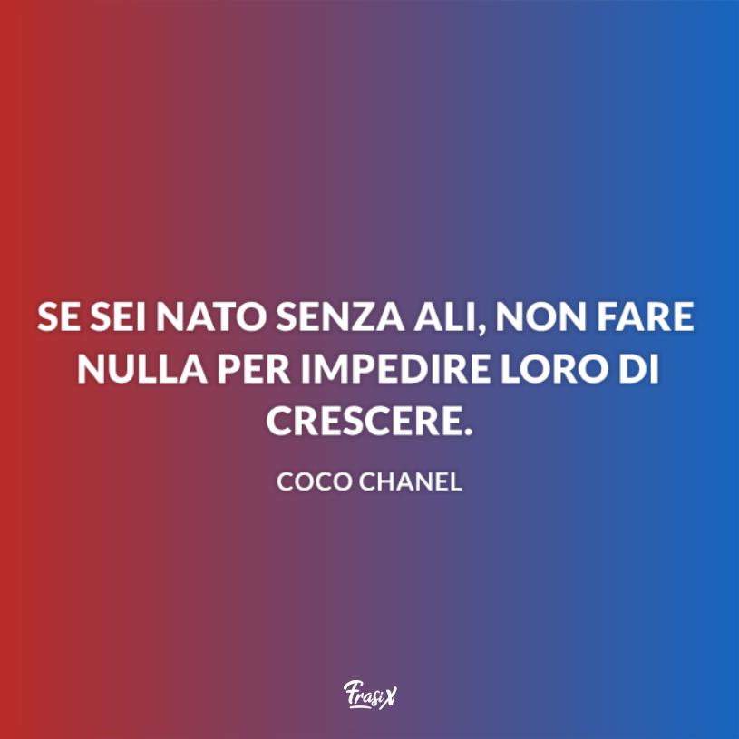 Frasi sul volo chanel Sfondo rosso blu