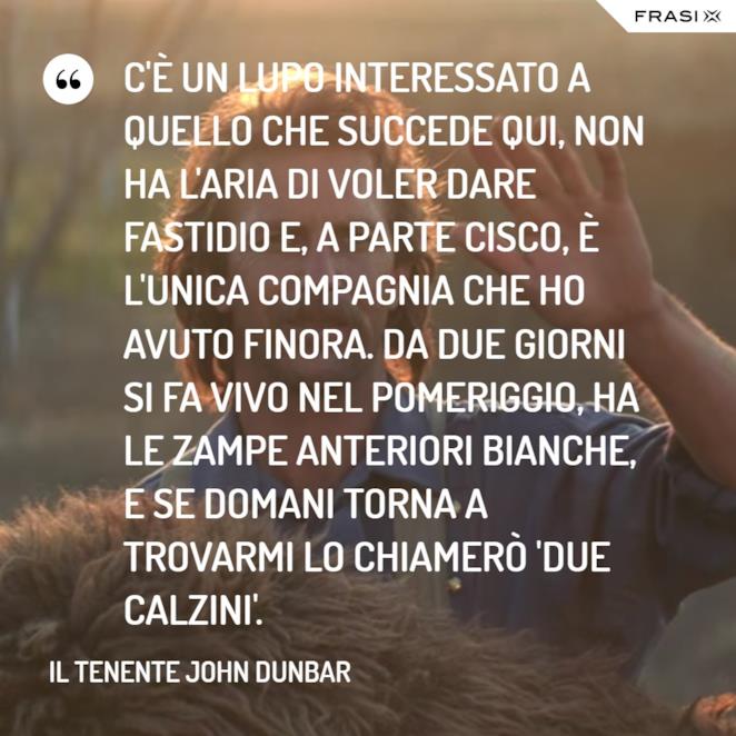 Le Frasi Piu Belle Del Film Balla Coi Lupi