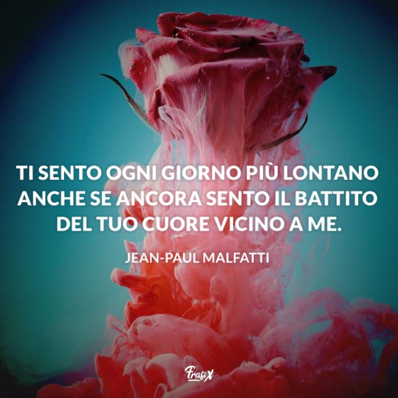 Frasi per dire mi manchi malfatti Rosa in primo piano circondata dal fumo