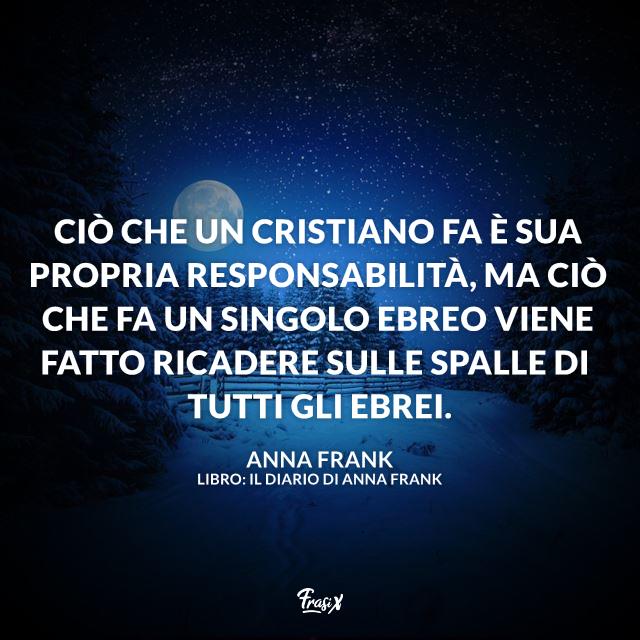 Frase di Anna Frank Immagine con frase di Anna Frank