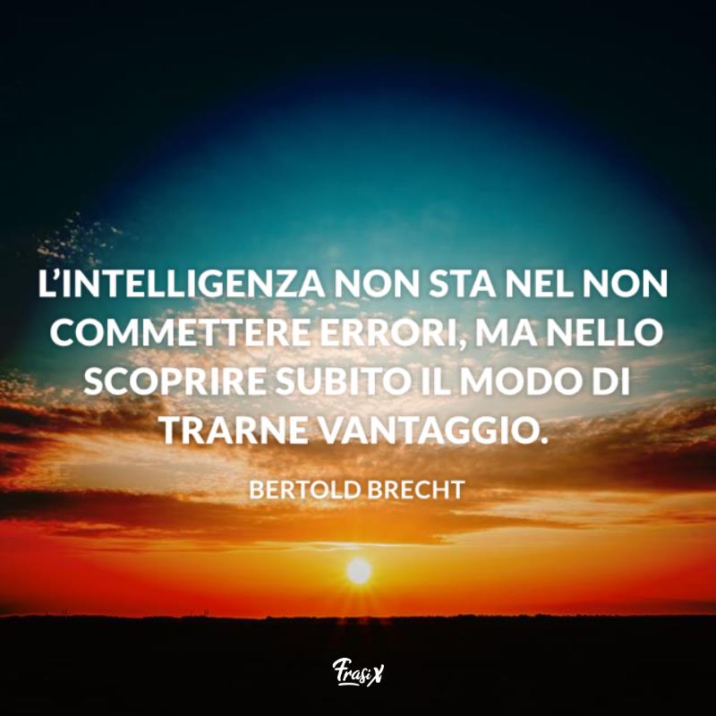 Frasi sugli errori bertold Tramonto del sole in campagna