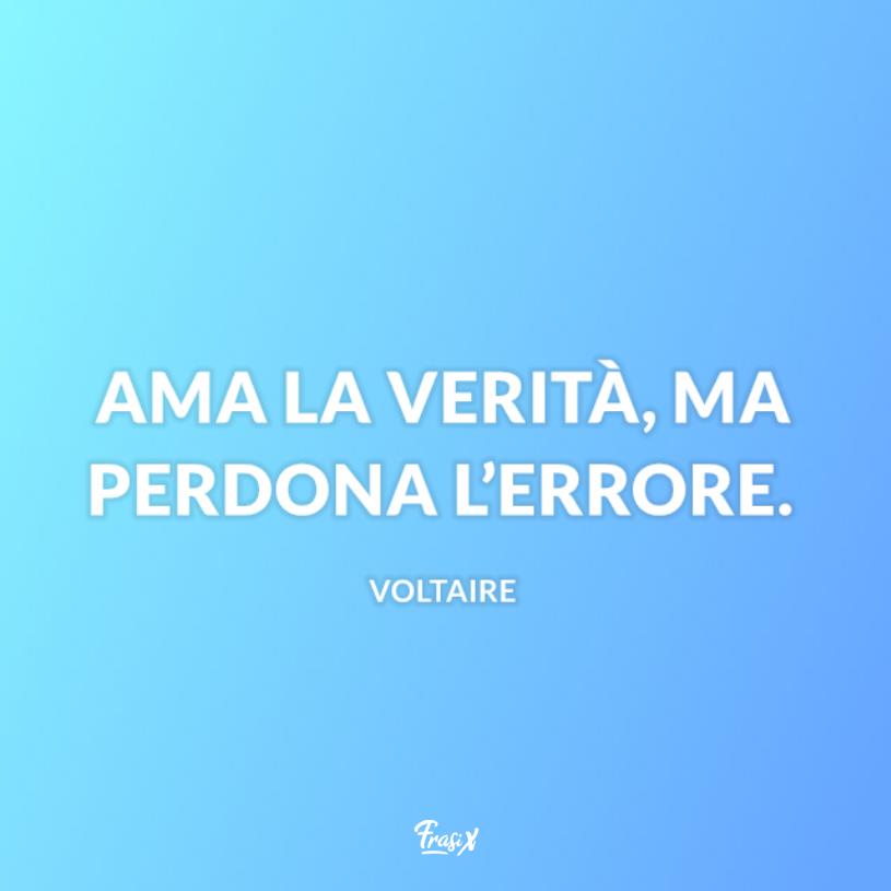 Frasi sul perdono Voltaire Sfondo celeste