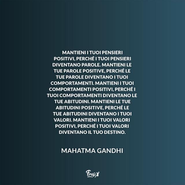 Pensieri positivi Frasi positive