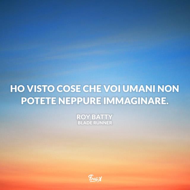 Ho Visto Cose Che Voi Umani Testo