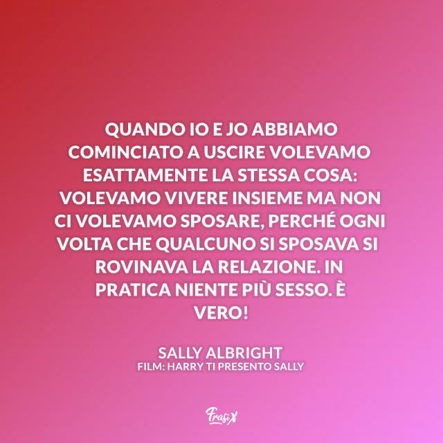Frase di Harry ti presento Sally sul matrimonio Immagine con frase di Harry ti presento Sally sul matrimonio