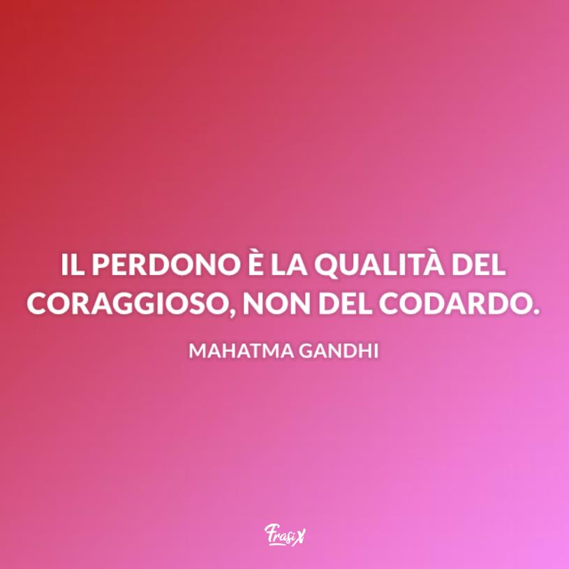 Frasi sul perdono gandhi Sfondo fucsia
