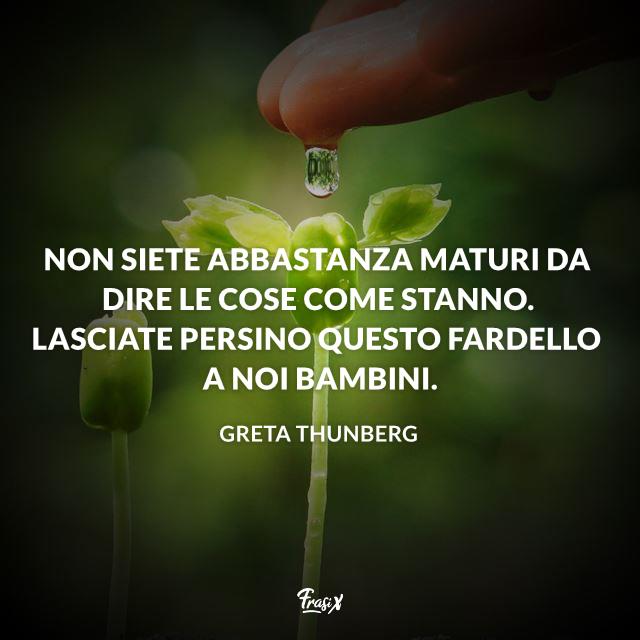 Frasi ambiente Frasi Greta Thunberg