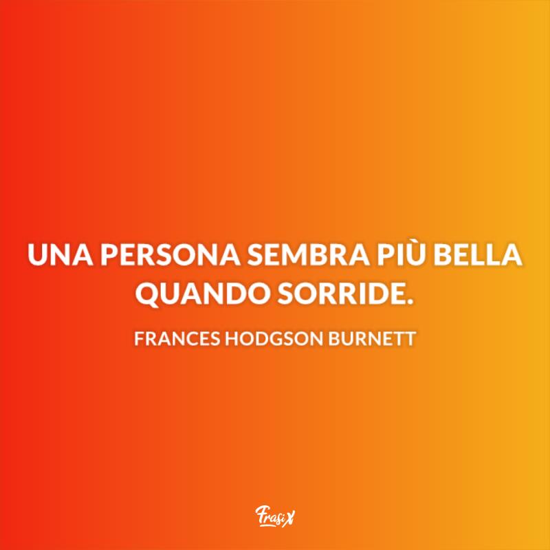 Frasi sul sorriso burnett Sfondo arancione