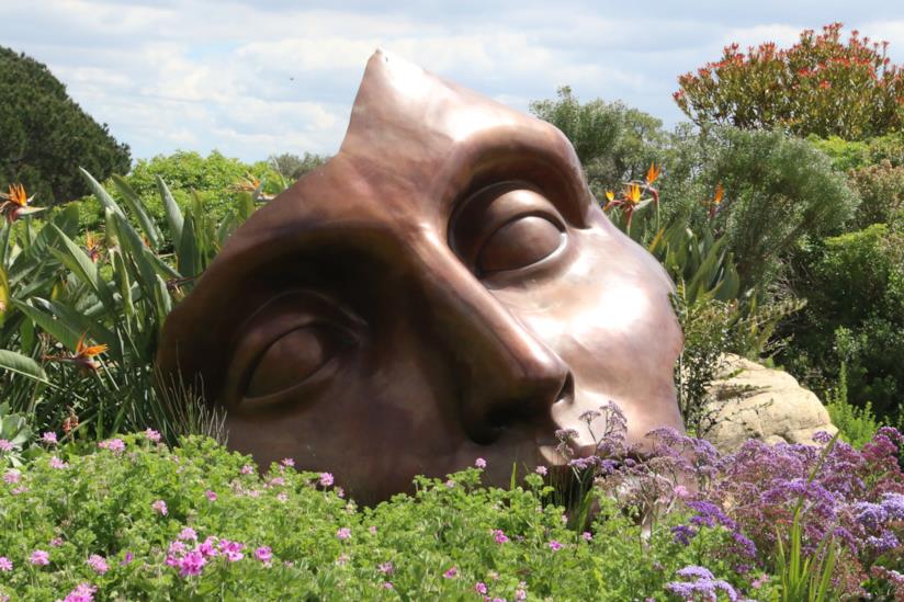 Frasi Pirandello Maschera spezzata in un prato
